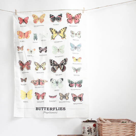 Butterfly Tea Towel from Gift Republic