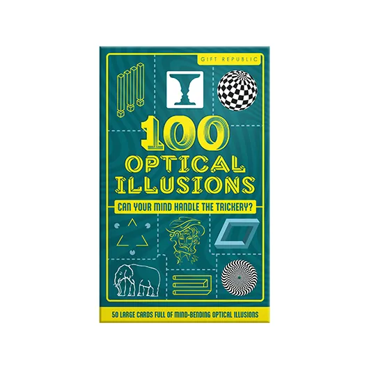 100 Optical Illusions – Mind-Bending Double-Sided Card Pack