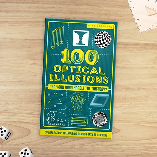 100 Optical Illusions – Mind-Bending Double-Sided Card Pack