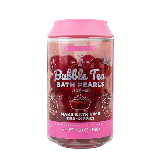 Bubble Tea Bath Pearls – Strawberry & Lychee Bath Soak