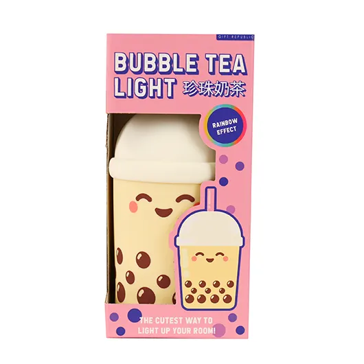 Bubble Tea Light – Soft-Touch Colour-Changing Novelty Lamp