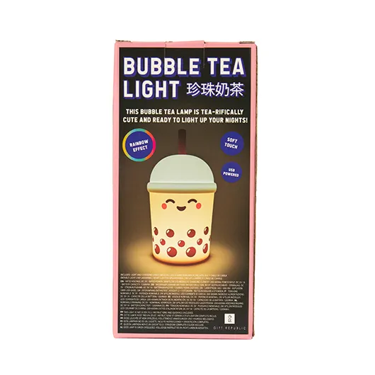 Bubble Tea Light – Soft-Touch Colour-Changing Novelty Lamp