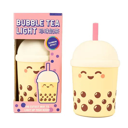Bubble Tea Light – Soft-Touch Colour-Changing Novelty Lamp