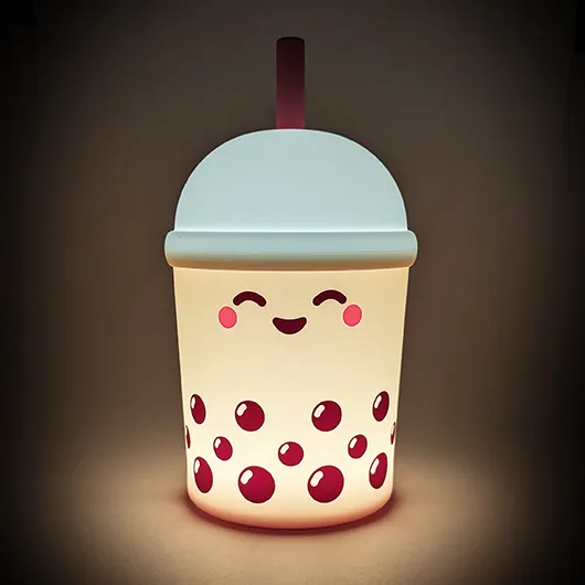 Bubble Tea Light – Soft-Touch Colour-Changing Novelty Lamp