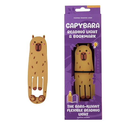 Capybara Reading Light & Bookmark – Flexible LED Book Buddy