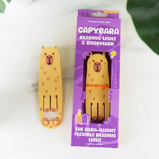 Capybara Reading Light & Bookmark – Flexible LED Book Buddy