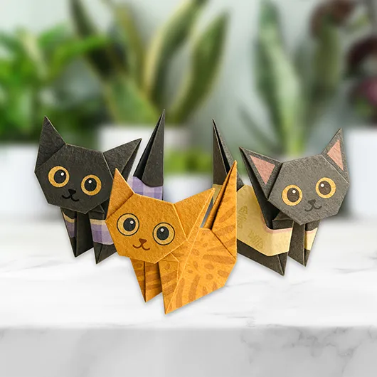 Create your own Origami Cat
