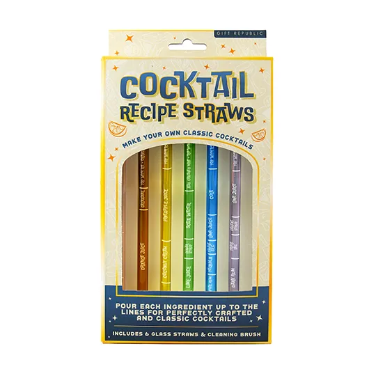 Cocktail Recipe Straws