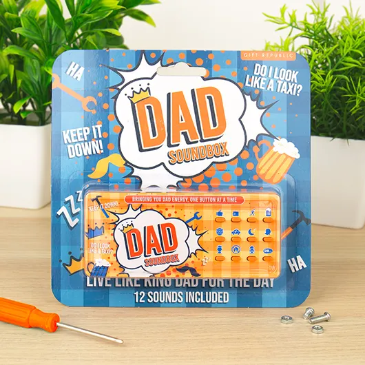 Dad Sound Box – Talking Dad Button with 12 Classic Phrases