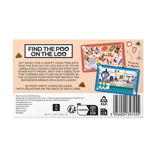 Find the Poo on the Loo Cards