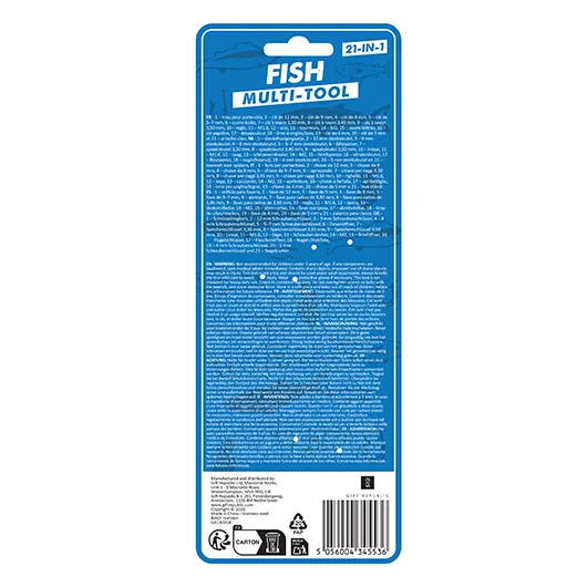 Fish Multi-Tool – 21-in-1 Fisherman’s Gadget