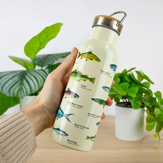 Fish Double-Walled Stainless Steel Water Bottle