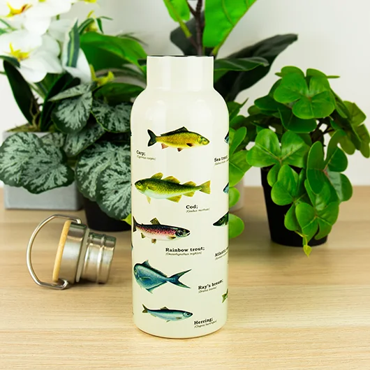 Fish Double-Walled Stainless Steel Water Bottle