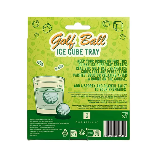 Golf Ball Ice Cube Tray – Create 4 Realistic Golf Ball Ice Cubes