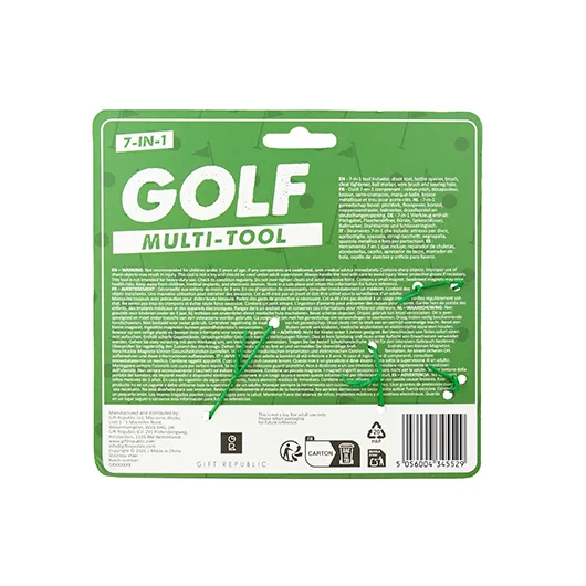 Golf Multi-Tool – 7-in-1 Golfers’ Gadget