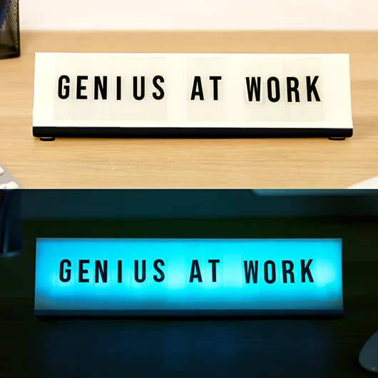 Personalised Light Up Desk Plaque