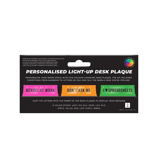 Light Up Desk Plaque