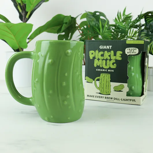 Giant Pickle Mug – Large Ceramic Novelty Mug