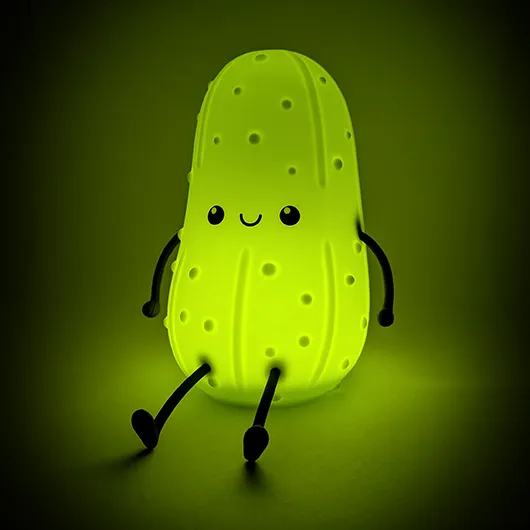 Positive Pickle Light – Soft-Touch Squeezable Novelty Lamp