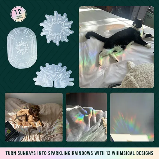 Rainbow Creator – Vinyl Window Stickers (Pack of 12)