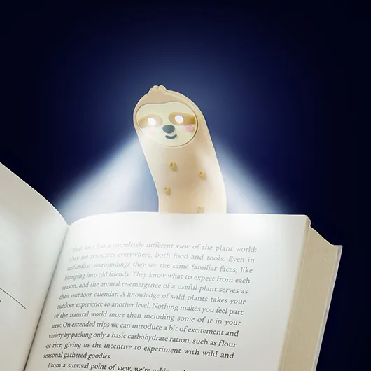 Sloth Reading Light & Bookmark