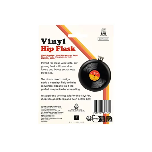 Vinyl Hip Flask – Groovy Record Design Flask