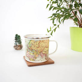 man of the world pale enamel mug
