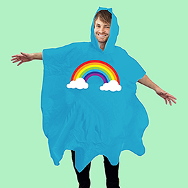 Rainbow Festival Poncho