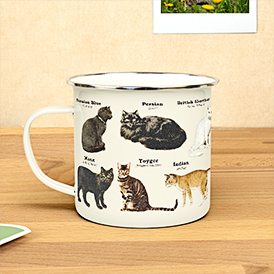 Cats Enamel Mug