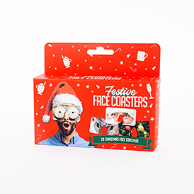 Festive Face Coasters