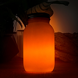 Solar Fire Catcher Lamp