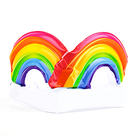 Inflatable Rainbow Crown