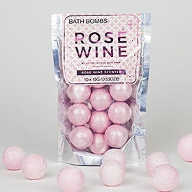 Rosé bath bombs