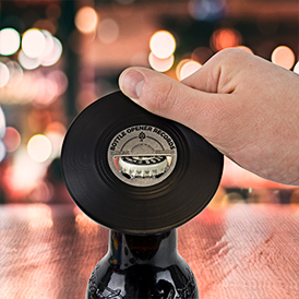 vinyl bottle opener