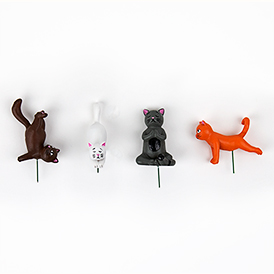 Yoga Cat Plant Markers
