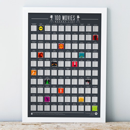 100 movies bucket list poster