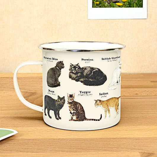 Cats Enamel Mug