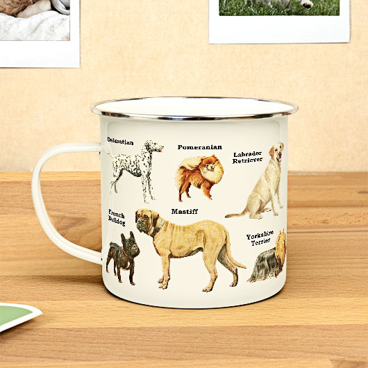 Dogs Enamel Mug