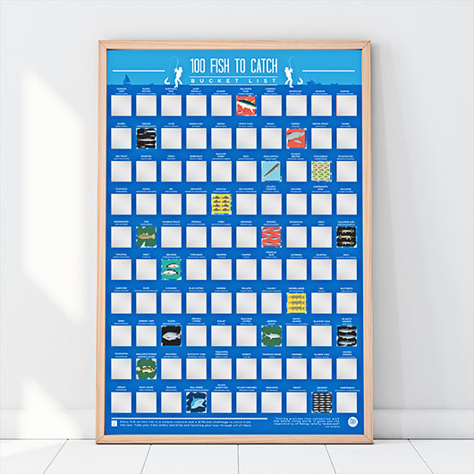 100 Fish to Catch Poster