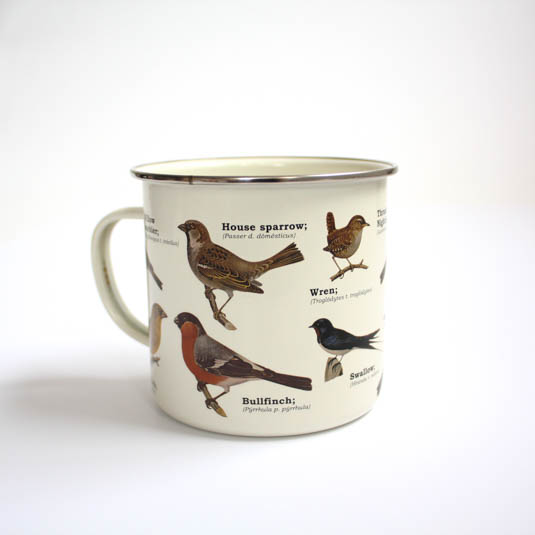 Garden Birds - Enamel Mug