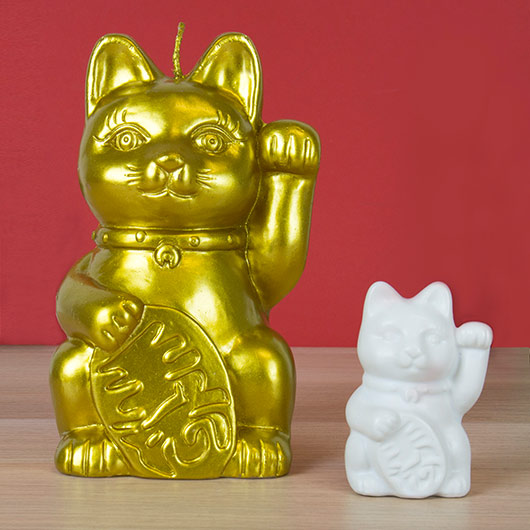 Lucky Cat Candle from Gift Republic