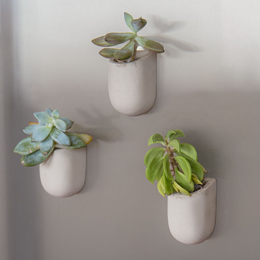 Magnetic Concrete Planters