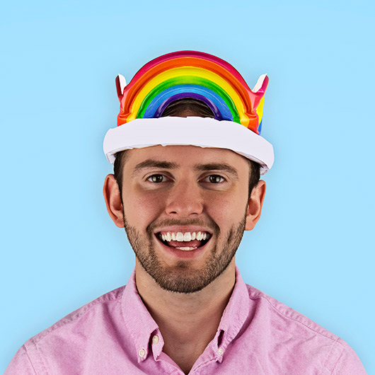 Inflatable Rainbow Crown