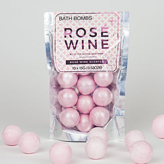 Rosé bath bombs