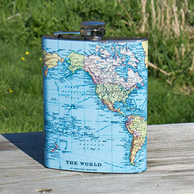 Man of the World Hip Flask