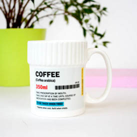 Pill Pot Mug - Coffee