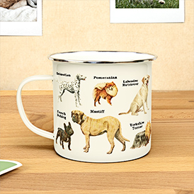 Dogs Enamel Mug