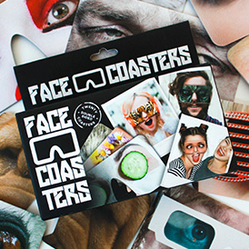 Beer Mat Face Coasters