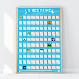 100 Dates Scratch Off Poster - Blackbrdstore