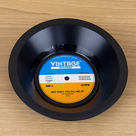 Retro Vinyl Bowl